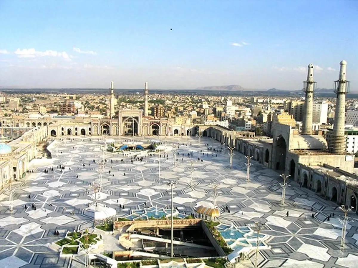 صحن جامع رضوی امام رضا