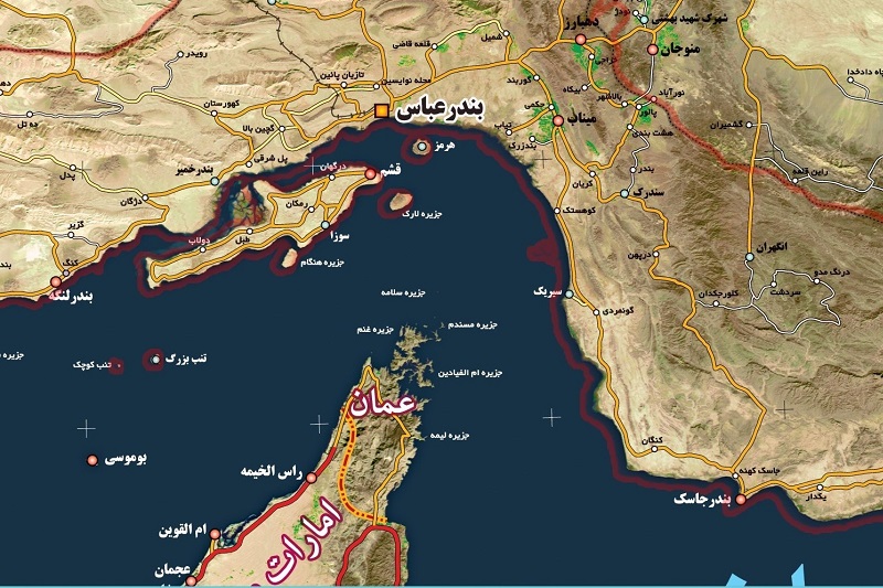 موقعیت جغرافیایی بندرعباس