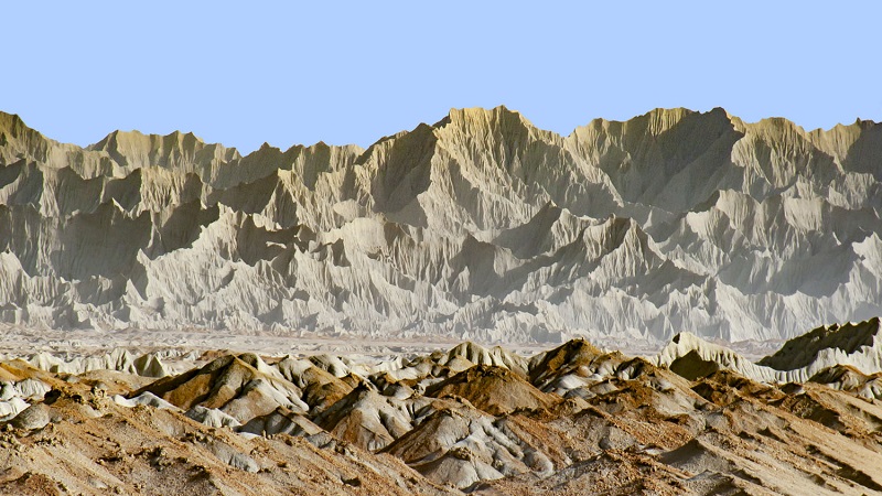 کوه‌های مریخی (مینیاتوری) در چابهار