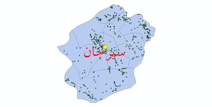 نقشه سیرجان